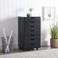 thumbnail image 1 of YSNW 7-Drawer Unit Craft Storage Cabinet Makeup Organization and Storage Drawers Black, 1 of 7