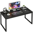 thumbnail image 1 of YSNW Computer Desk 47" Modern Sturdy Office Desk Computer Table PC Laptop Study Writing Desk for Home Office, Black, 1 of 7