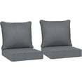 thumbnail image 1 of YSNW Outdoor Chair Cushions Set of 2, Fade Resistant, 24 x 24 in Deep Seat, Patio Cushions for Chair, Sofa, and Outdoor Furniture, Gray, 1 of 10
