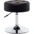 thumbnail image 1 of YSNW PU Leather Vanity Stool Makeup Stool Vanity Chair Height Adjustable Swivel Stool Round Ottoman Black, 1 of 16