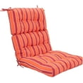 thumbnail image 1 of YSNW Tufted Outdoor Patio Chair Cushion 4.5", High Back Chair Cushion with 4 String Ties, Patio Seat Cushion for Swing Bench Wicker Seat Chair (Red and Orange), 1 of 13