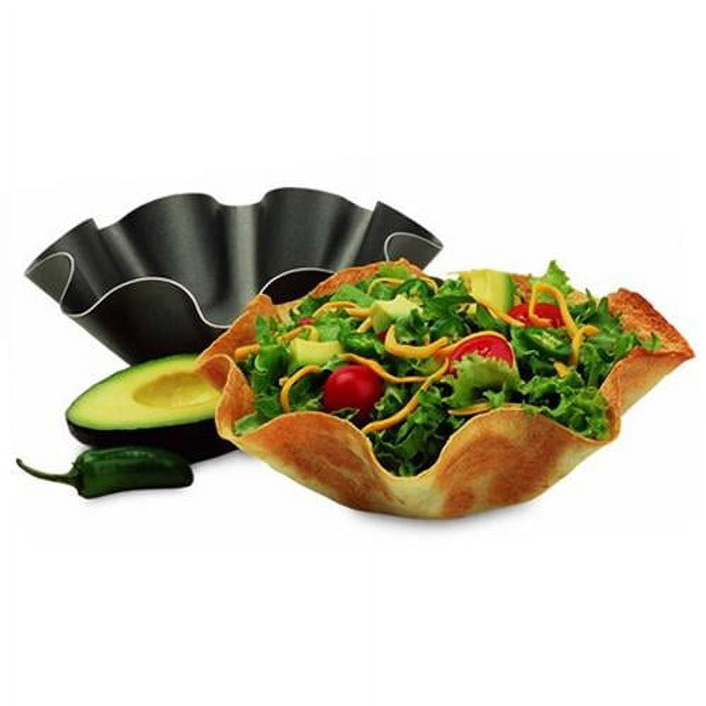 Non-Stick Black Aluminum Tortilla Bowl Pan Set