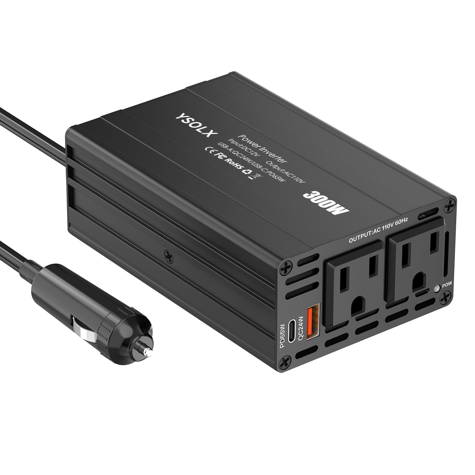 Aazon.co: BESTEK 300W Car Power Inverter With 65W USB-C And QC3.0 - View #4