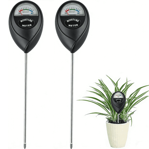 YSPUKY 2 PACK Moisture Meter for Plants, Soil Test Kit Plant Water Meter for Indoor & Outdoor, Garden, Farm, Lawn Plant Care, No Battery Needed(Black)
