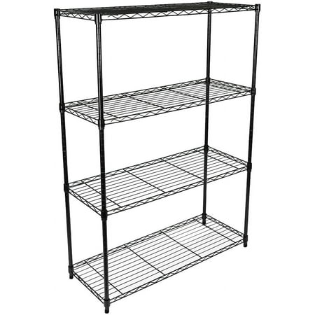 YSSOA 4-Tier Storage Shelf Unit Metal Wire Shelving Rack 35.83"L x 13.98"W x 55.91"H