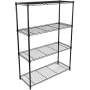 YSSOA 4-Tier Storage Shelf Unit Metal Wire Shelving Rack 35.83"L x 13.98"W x 55.91"H