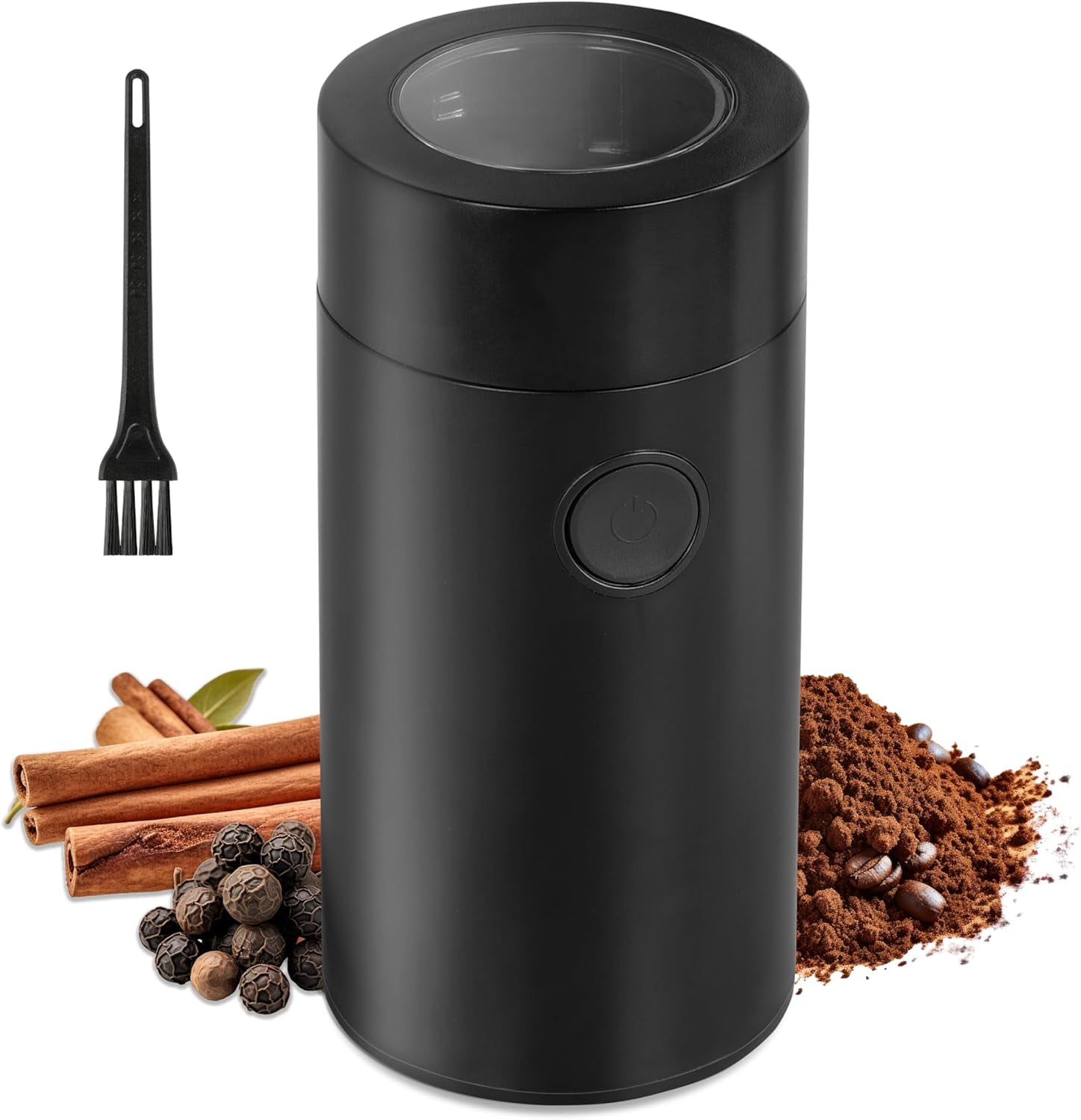 YSSOA Electric Coffee Grinder for Home, Coffee Bean & Spice Grinder, One-Touch Control, Stainless Steel