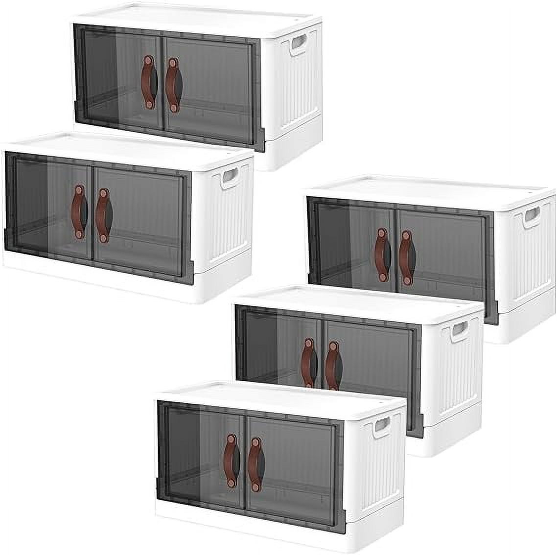 YSSOA Plastic Storage Bins with Lids,200 Qt (50 gal) Storage Pack Stackble Beige