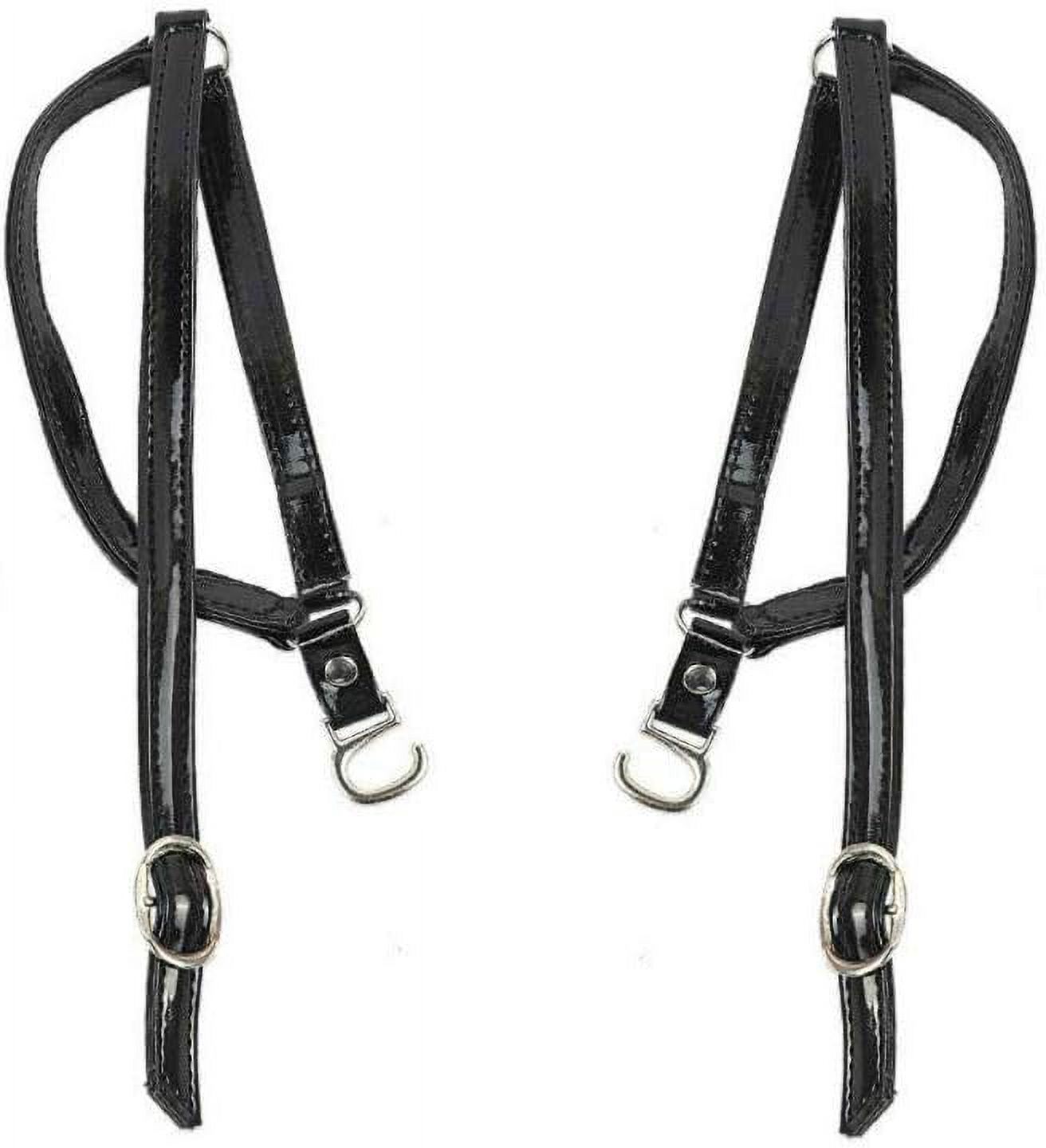 YSSTT3ANIG 1 Pair Black High Heels Antiloose Shoelaces Women's Foot
