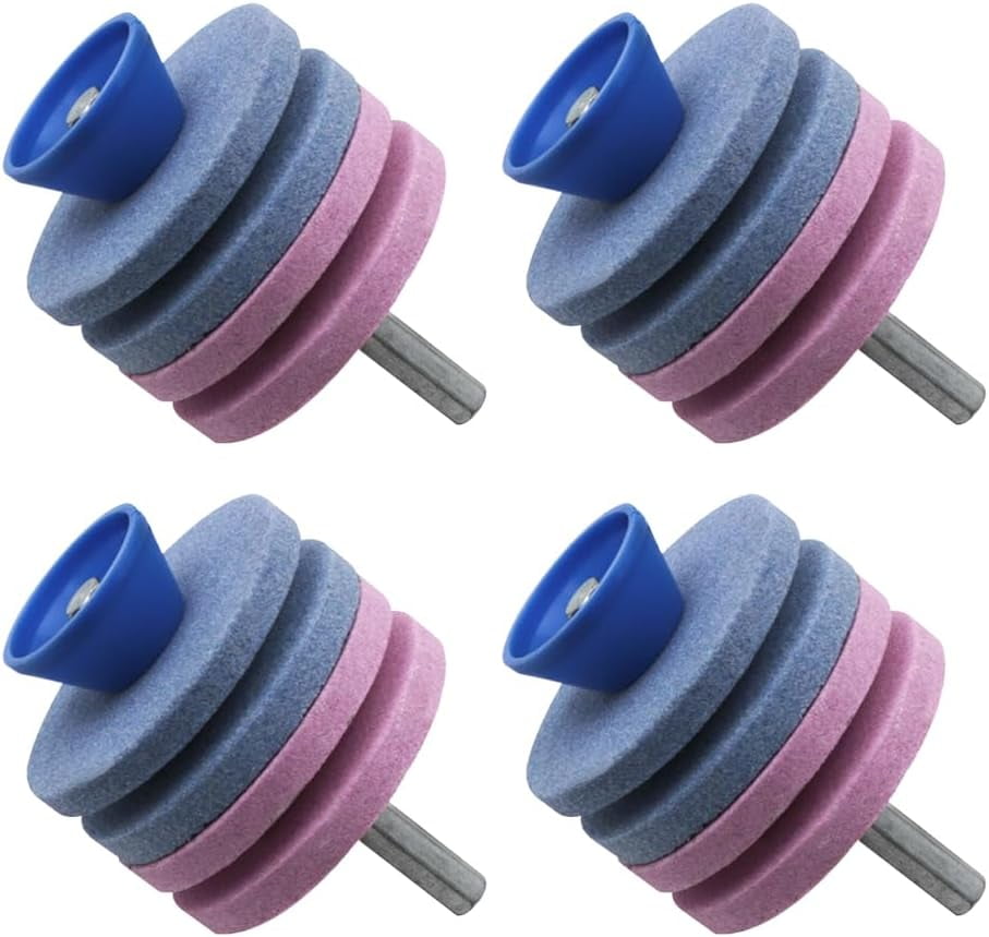 YSSTT3ANIG Lawnmower Dull Blade Sharpener, 2024 Upgrade Double Layer