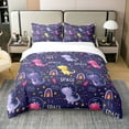 YST 100 Cotton Cute Dinosaur Twin Comforter Cover,Colorful Dinosaur
