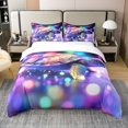thumbnail image 1 of Erosebridal 100% Cotton Turtle Duvet Cover Twin Tortoise Comforter Cover Glitter Rainbow Dots Bedding Set Neon Soft Breathable Bed Set Bedroom and Home Decor with Zipper Ties, 1 of 6