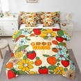 thumbnail image 1 of 1960's 1970's Comforter Set for Adult,Disco Hippie Indie Flower Bedding Set Twin Size,Colorful Summer Floral Bed Sets with Sheet Set,Hawaii Groovy Garden Floral Bed in A Bag 7 Piece, 1 of 4