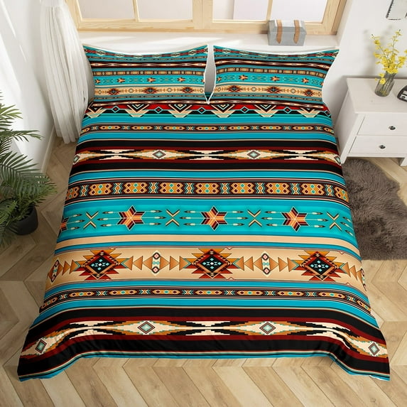 Erosebridal 3-Piece Ethnic Tribal Aztec 14 Geometric Duvet Sets, Queen