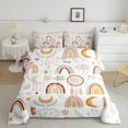 thumbnail image 1 of Erosebridal 3 Piece Rainbow Boho Bedding Bohemian Stars Moon Bedding Comforters & Sets, Cute Dreamcatcher Cartoon Cloud Comforter Set Nursery Botanical Leaf Flowers Quilt King, 1 of 6