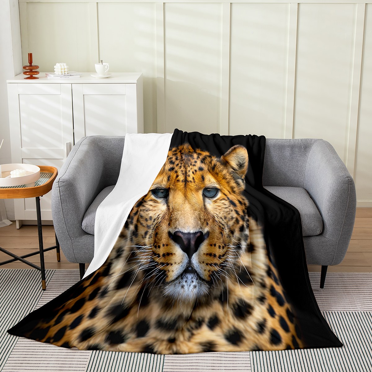 YST 3D Cheetah Throw Blanket Throw 50x60 Wild Leopard Fleece Blanket ...