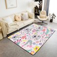thumbnail image 1 of Erosebridal 5x7 Koala Bedroom Area Rug ,Cartoon Animal Carpet ,Lovely Koala Flower Moon Floral Living Room Rug,Groovy Style Pink Accent Rug Set Non Slip for Bedside, 1 of 5