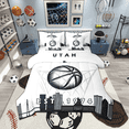 thumbnail image 1 of Erosebridal 7 Pcs Comforter Set Full Size,Basketball Bed in a Bag with Flat Sheet and Fitted Sheet and Adults,Sports Bedding Set with Pillowcase and Sham,Utah, 1 of 5