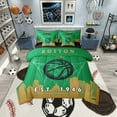 thumbnail image 1 of 7 Pcs Comforter Set King Size,Sports Bed in a Bag with Flat Sheet and Fitted Sheet and Adults,Basketball Bedding Set with Pillowcase and Sham,Boston, 1 of 5
