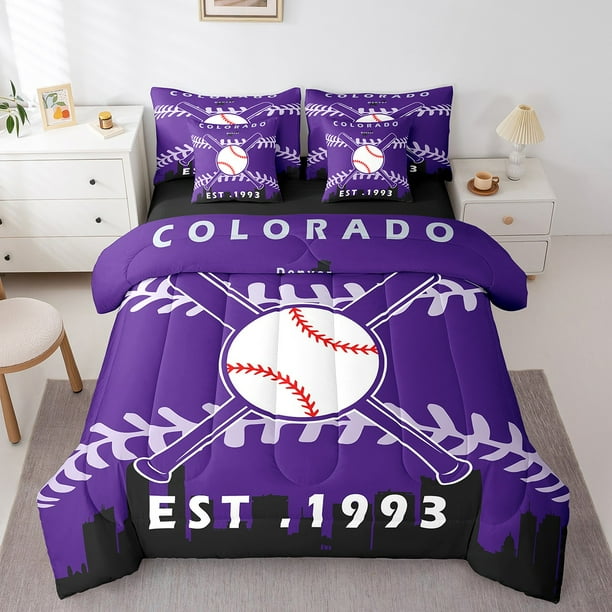 Baseball comforter set queen size best sale