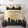 thumbnail image 1 of 7 Pcs Comforter Set Twin Size,Rugby Bed in a Bag with Flat Sheet and Fitted Sheet and Adults,Football Player Bedding Set with Pillowcase and Sham(New Orleans), 1 of 5