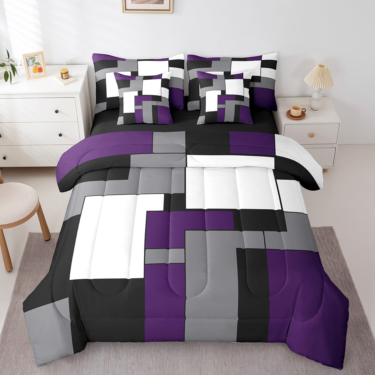 OURS LIPPU Square Bedding Set (Black) main image 0