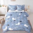 thumbnail image 1 of Erosebridal 7 Piece Ocean Animal Bedding Set Sea Lions Bed In A Bag Cute Kawaii Comforter Set With Sheet Set, Cartoon Sealife Bed Set (King Size), 1 of 6