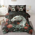 YST 7 Pieces Full Dragon Bedding Sets For Kids, 3D Animal Theme