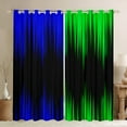 thumbnail image 1 of Abstract Ombre Curtains 30%-50% Blackout Green Blue Black Curtains & Drapes Bedroom,Gradient Geometry Striped Window Curtains,Geometric Stripes Window Treatments, 1 of 6