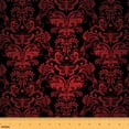 thumbnail image 1 of Erosebridal Adult Damask Upholstery Fabric Bohemian Decor Decorative Fabric Gothic Retro Red Floral Fabric By The Yard Antique Victorian Baroque Fabric By The Yard For Quilting Sewing,3 Yards, 1 of 5