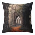 YST Ancient Architecture Throw Pillow cover 16x16,Jungle Pillow cover