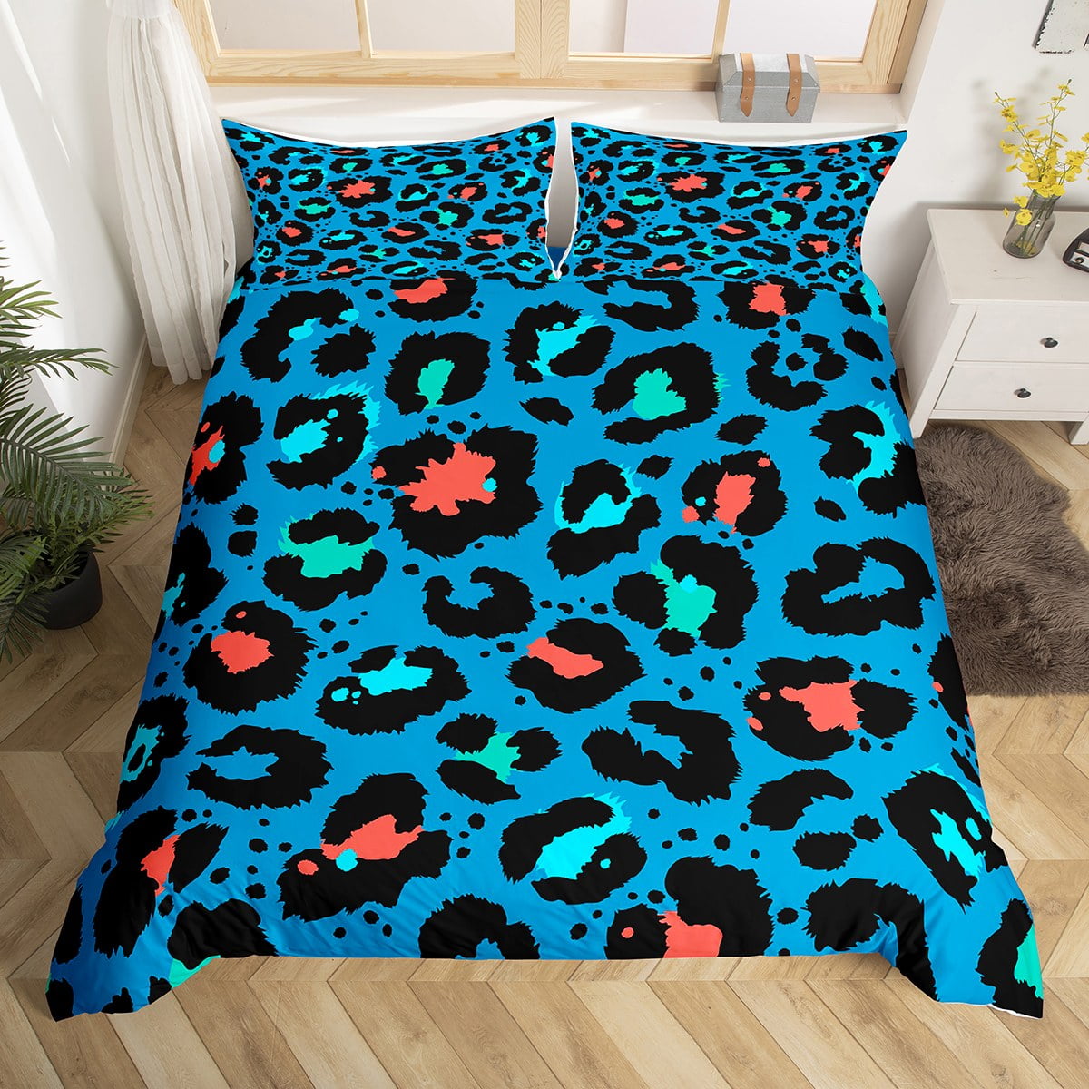 yst-animal-print-bed-set-leopard-print-duvet-cover-african-safari