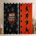 thumbnail image 1 of Erosebridal Basketball Curtains & Drapes,Ball Games Sports Blackout Curtains Teens,Orange Black Basketball Window Curtains Patchwork Window Treatments 2 Panels 42"Wx84"L, 1 of 6