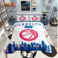 thumbnail image 1 of Basketball Queen Bedding sets for ,Basketball Player Comforter for Man,Basketball City Bedding Comforter Sets,Sports Theme Duvet Insert with 2 Pillowcases,Philadelphia, 1 of 6