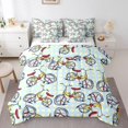 YST Bicycle Bedding Sets for Girls Boys Kids Cartoon Bike Bed In A Bag
