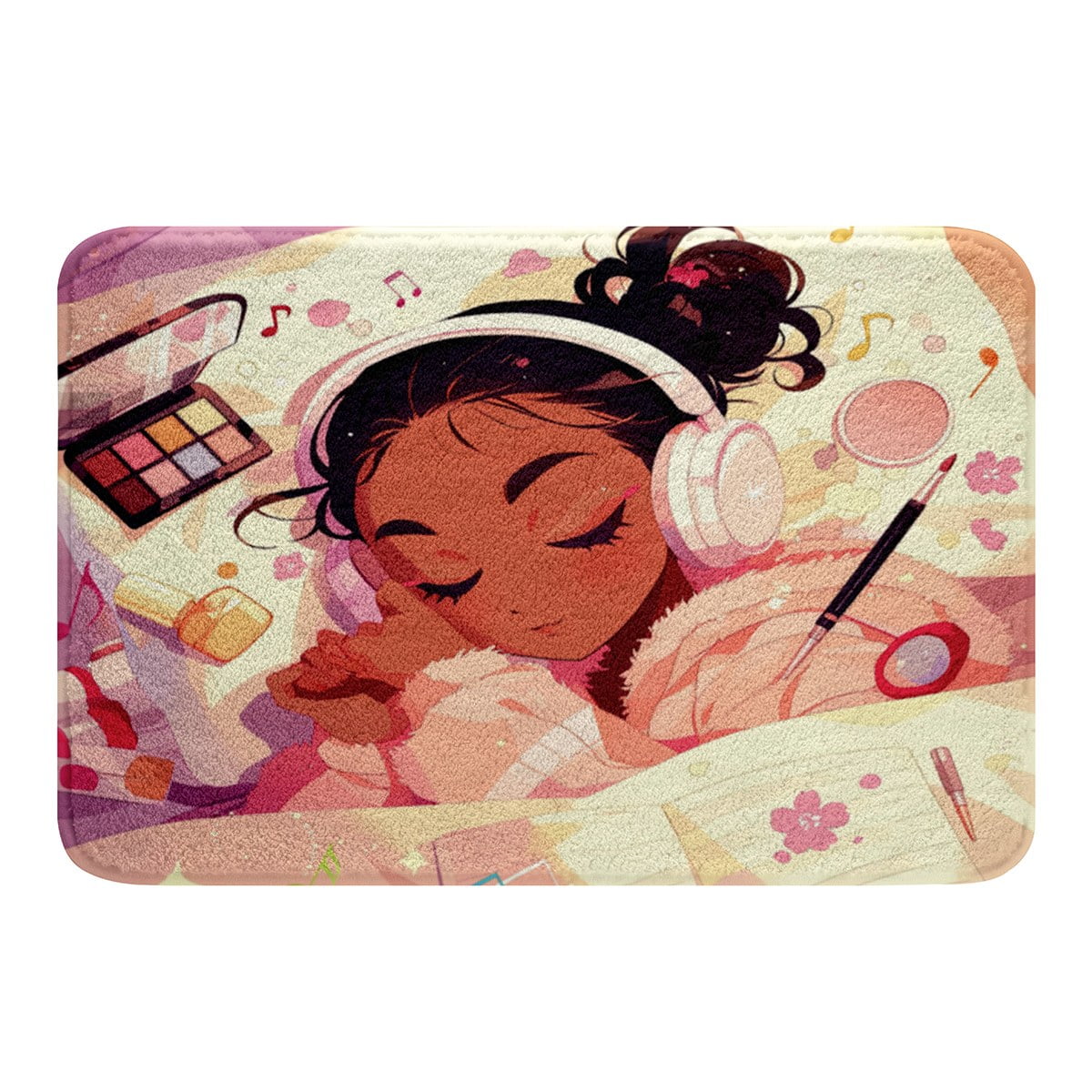 YST Black Girls Doormats Floor Mats, Black Girls Magical Bathroom Rugs