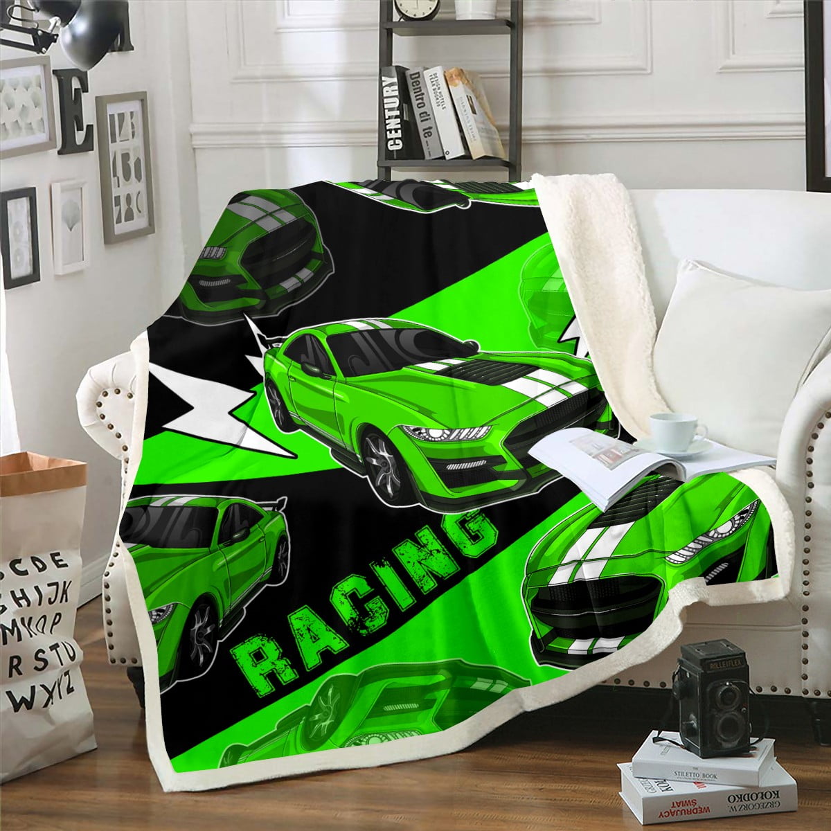 WALLARENA Photo Wallpaper – Car & Sports Nursery Mural, Fleece + Paste Included