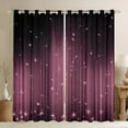 thumbnail image 1 of Black and Pink Curtains Women Ombre Glitter Window Curtains for Bedroom Living Room,Abstract Striped Curtains & Drapes 2 Panels 42"Wx90"L, 1 of 6