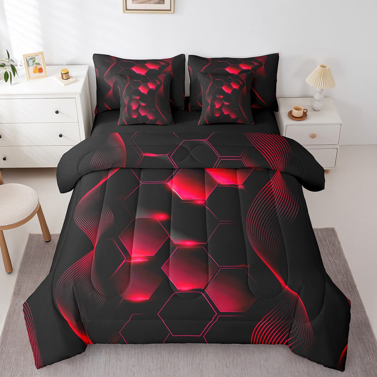 YST-Black-Red-Ombre-Bed-Bag-