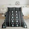 thumbnail image 1 of Erosebridal Bohemian Comforter Set Boho Aztec Striped Bedding Set for Teens,Tribe Geometry Triangle Duvet Insert Mexican Style Bed Quilt Bohemian Style Room Decor Twin,Southwestern Decor, 1 of 6