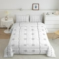 YST Boho Comforter Set Queen Geometric Bedding Floral Shabby Chic