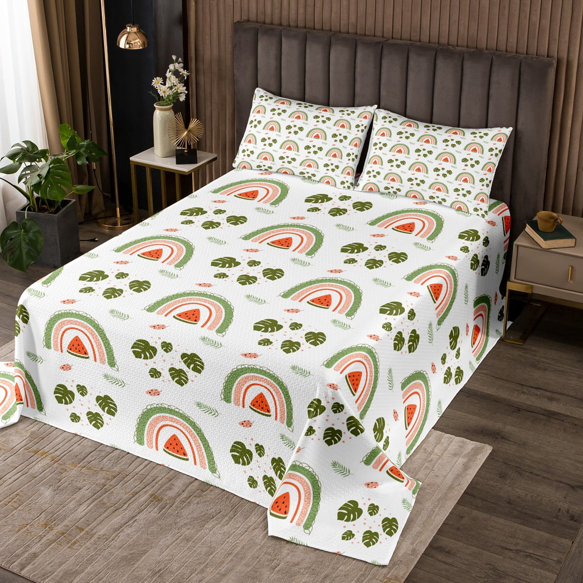 Mango Cute Print Pattern Bed Set Quilt