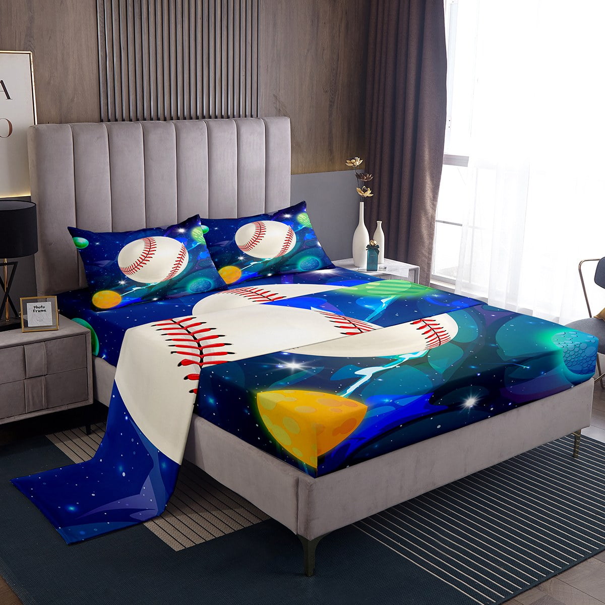 Twin Size Dinosaur Bed Sheet Set - 4pc Microfiber, Deep Pocket 16", Light Pink, Cute Kids Bedding