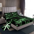 thumbnail image 1 of Erosebridal Basketball Bed Set Teens Black Green Bed Sheets Set, Sports Gaming Sheet Set Full Green Basketball Court Sheets, Ball Game Top Sheet Super Cozy, 1 of 5