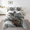 YST Boys Cool Wolf Bedding Sets Twin Astronaut Animal Kids Comforter