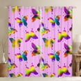 thumbnail image 1 of Erosebridal Butterfly Blackout Curtains Women,Rainbow Butterfly Curtains & Drapes,Glitter Gradient Tie Dye Window Curtains,Abstract Butterflies Window Treatments, 1 of 6