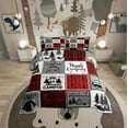 thumbnail image 1 of Erosebridal Camper Twin Bedding Sets Rv Camping Comforter Set Rustic Buffalo Plaid Bedding Comforter Sets Camper Accessories For Travel Trailers Bunk Country Camping Quilt Duvet Red Black Grey, 1 of 6