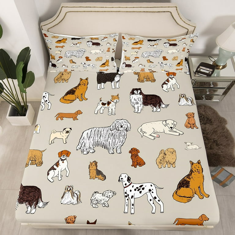 Cartoon Dachsund Pillow Case Cartoon Dachsund Pillow Case