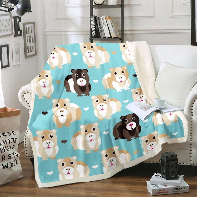 Guinea Pig Blanket - Soft Cute Throw Blanket For Kids, Bed, Couch Decor