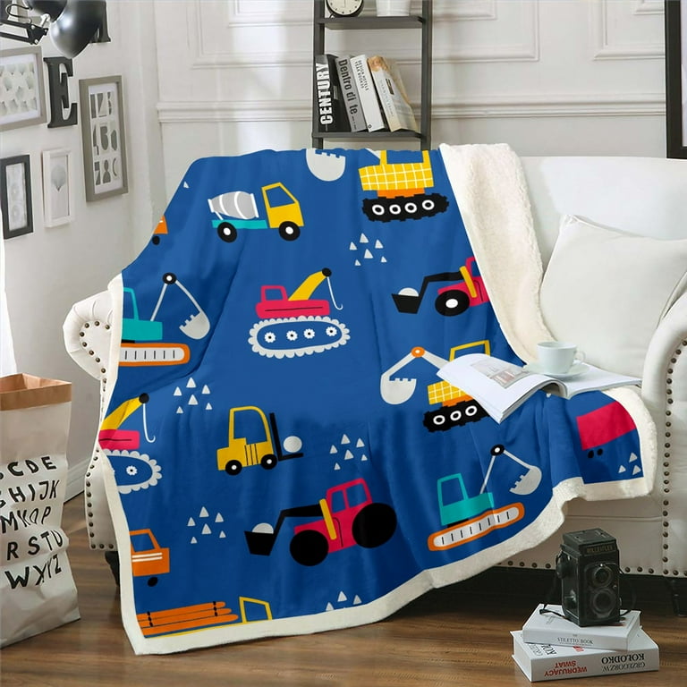 Tractor fleece blanket hotsell
